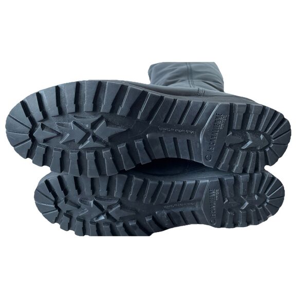 New La Canadienne Women's Black Agnes Wool Lined Leather Wedge Boots Size 9.5 - Picture 4 of 4